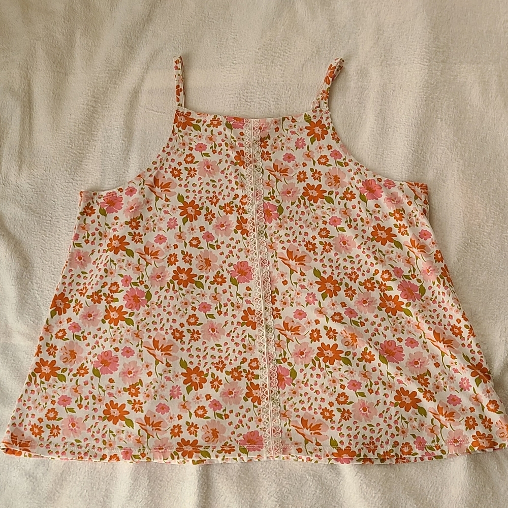 Harper Canyon XL kids floral tanktop